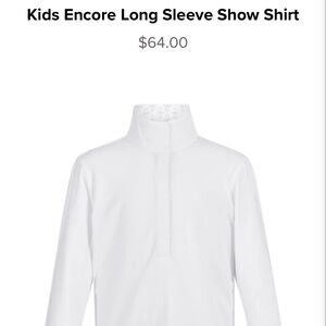 Kerrits equestrian show shirts, white XL